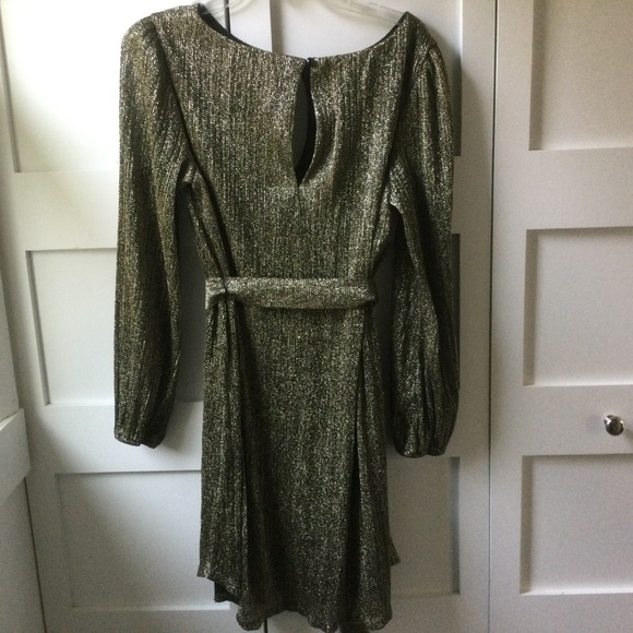 Metallic Gold Party Dress - Picture 7 of 9